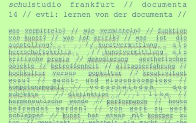 Leistungskurs Kunst (Q3) nahm am Projekt „Lernen von der Documenta“ teil