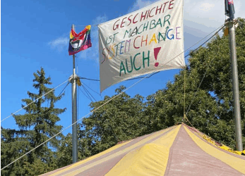 Exkursion ins „System Change Camp“ im Grüneburgpark